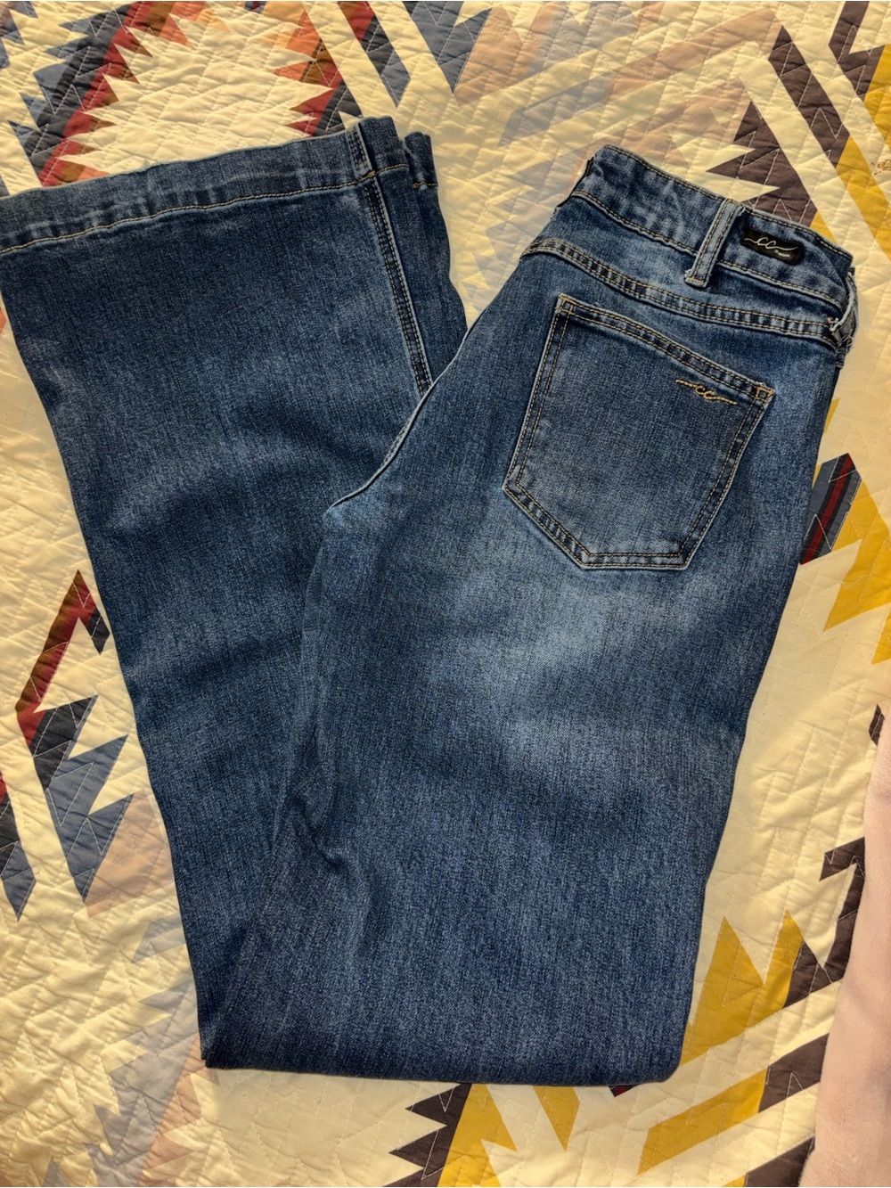Cowgirl Couture mid rise flares